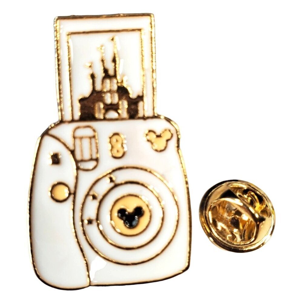 Mickey Mouse Camera Lapel Pin Enamel Brooch Badge Accessories Jewelry Gift Pin